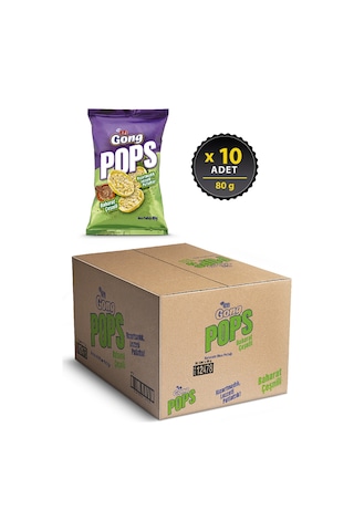 Eti Gong Pops Baharat Çeşnili 10 x 80 G