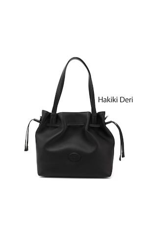 Gönderi R Kadıın Siyah Hakiki Deri El Ve Omuz Çantası Ddzw002b8623 Siyah
