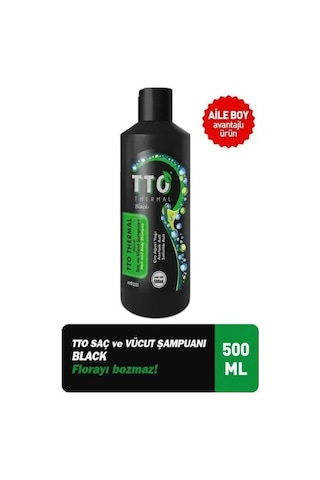 Tto Thermal Black Saç ve Vücut Şampuanı 500 ML