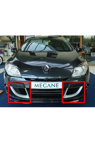 Renault Megane Parlak Siyah Sis Çerçevesi Plastik Boyalı
