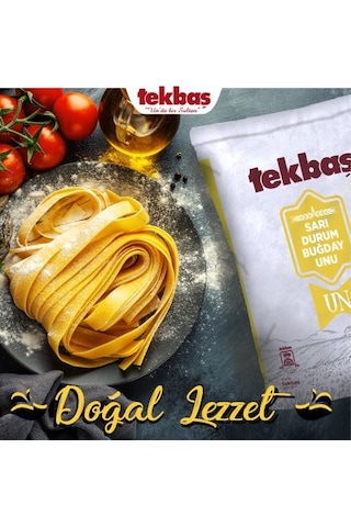 Tekbaş Un Sarı Durum Buğday Unu  Makarnalık Eriştelik 25 KG