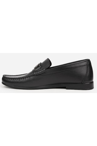 Pierre Cardin 25109, Siyah Erkek Loafer Günlük Deri Ayakkabı Siyah