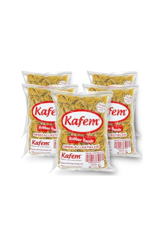Kafem Ambalaj Lastiği 50 mm 5 Paket X 1000 Gram