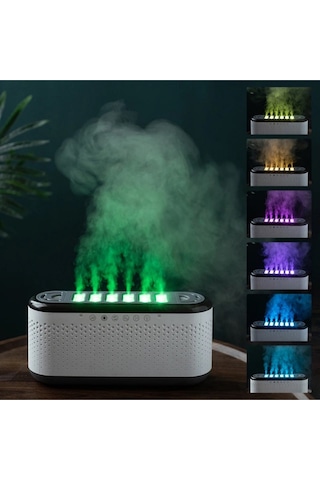 Lobo 600ml Kapasiteli Bluetooth Speaker Rgb Modlu Hava Nemlendiricisi