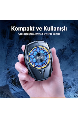 Bix Bxcp04g Bataryalı Telefon Soğutucu Sessiz Güçlü Fan Soğutma Cihazı