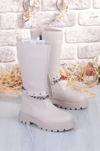 Fort Cool Paris Anatomik Sıcak Astar Kaymaz Taban Kız Çocuk Çizme Bej