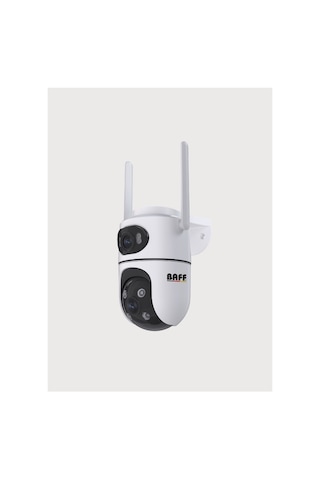 Baff Ics-5637 6mp Çift Lens Akıllı Wi-fi Güvenlik Kamerası Aı Insan Takip Ve Renkli Gece Görüşlü