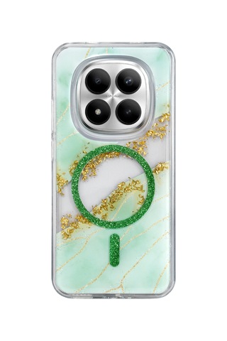 Onegif Xiaomi Redmi Note 15 4g Lotus Simli Magsafe Kapak - Yeşil Kod: 1598