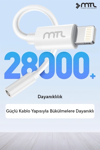 Lightning To 3.5mm Kulaklık Jack Adaptör İphone Ve İpad Uyumlu Ses Dönüştürücü Aux Çevirici