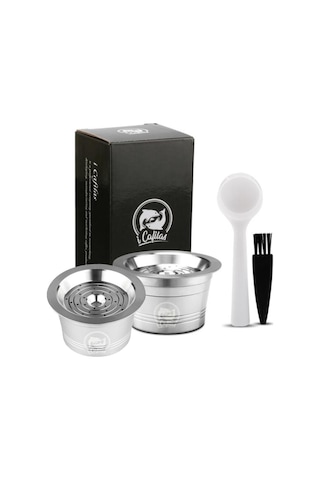 İ Cafilas Hlb12 Yeniden Kullanılabilir Kahve Kapsül Filtresi Caffıtaly/Tchibo Cafissimo 2 Capsule