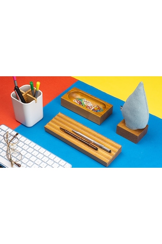 Kayigo Woody Mavi Ladin Üçlü Set-iroko Ağacı