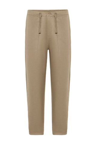 Vamos Baggy Fit Gabardin Pantolon Taba