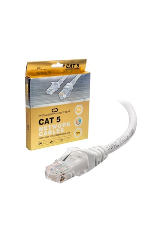 Kablo.cat5 3 Metre Gri Kutulu