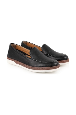 Libero L10.2080 Kadın Casual Jüt Detaylı Lazer Kesim Slip-on Ortopedik Comfort Anne Ayakkabısı Siyah
