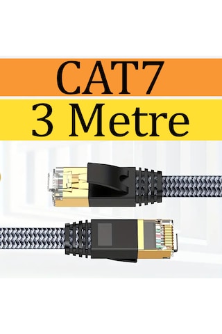 Cat 7 Kablo 2 Metre Cat7 Patch Stp Ethernet Kablosu