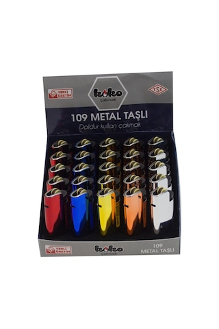 Erzisepet Çakmak Erzi 109 Metal Taşlı Klasik Çakmak 25'Li
