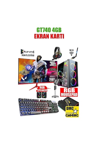 DMC N58X i5-3470 16 GB 1 TB HDD+256 GB SSD 4 GB G740 23.8" Masaüstü Oyuncu Bilgisayarı