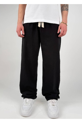 Zaee Keten Baggy Pantolon siyah