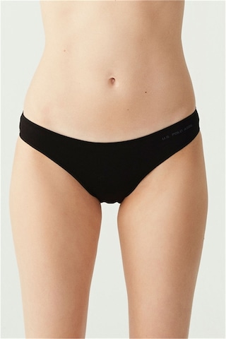 U.s Polo Assn. 67006 Kadın 5 Li Kıl Lastiklı Slip-siyah&ten&beyaz&somon&kırmızı mix color