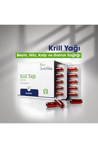 Dr. Ümit Aktaş Krill Yağı Takviyesi 60 Kapsül