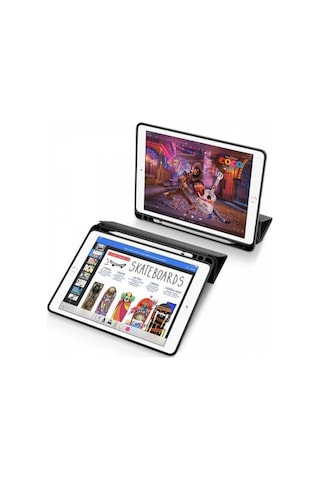 Polham Apple Uyumlu iPad  Pro 10.5 Kılıf Stand 2019-2017 Soft Katlanabilir Kılı (494232351)