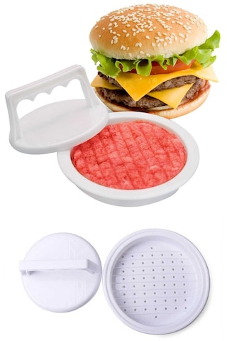 Hamburger Yapma Aparatı- Hamburger Pres Ve Köfte Kalıbı Asorti