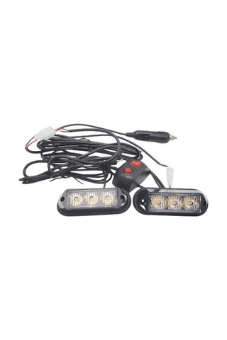Space Çakar Lamba 3x2 Led 12w 12-24v Amber-amber / Lapa197 O A34502-13021