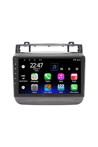 VW TOUAREG ANDROİD 12 MULTİMEDYA EKRAN NAVİGASYON CARPLAY