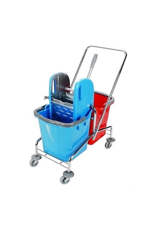 Omnisoft UCTM CK752 Krom Taşıyıcı Krom Pres Çift Kovalı Temizlik