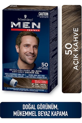 Schwarzkopf Men Perfect Saç Boyası 5.0 Açık Kahve 2'li
