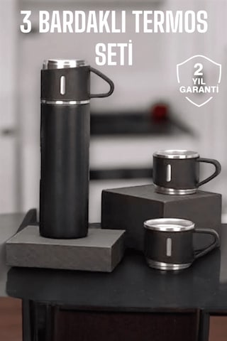 Bfs 500 Ml Kapasiteli Taşınabilir Basınçlı Termos Seti Günlük Kullanım İçin İdeal Çok Renkli