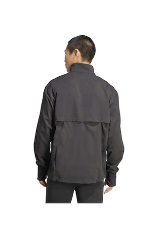 Black Adidas Erkek Koşu - Yürüyüş Eşofman Üstü Otr B Win Jkt Jp3815 Siyah