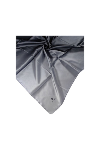 Mim Eşarp Mısırlı Eşarpları Degrade Kristal Sport Bulut Desenli Polyester Eşarp Koyu Gri - Gümüş