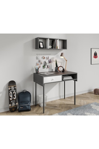 Major Antrasit Çalışma Masası Ve Üst Modül