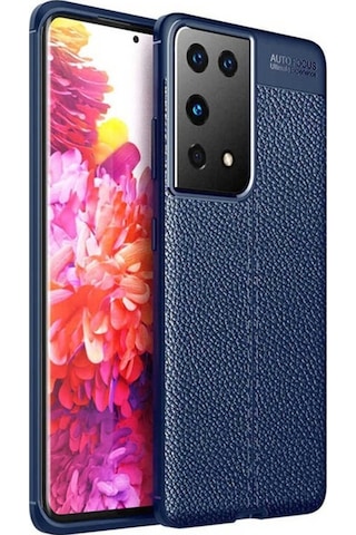 Galaxy S21 Ultra Kılıf Zore Niss Silikon Kapak Lacivert