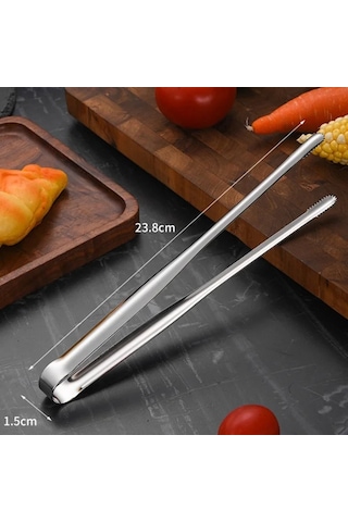 Treasure 1 Adet Mutfak Maşası Paslanmaz Çelik Barbekü Maşası