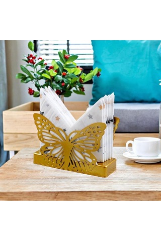 Homyl Peçete Saklama Tutucusu, Dik Kağıt Havlu Tutucusu Altın