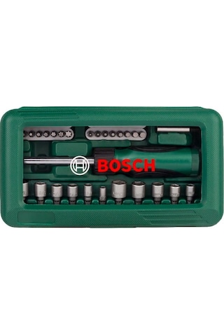 Bosch 46 Parça Cırcır Tornavidalı Vidalama ve Lokma Uçlu Aksesuar Seti - 2607019504