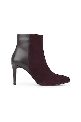 Ziya, Kadın Hakiki Deri Bot 1531030z25104 Bordo 1531030z25104 400 Bordo