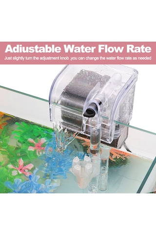 Yifomall Dh06-1 Duvar Tipi Akvaryum Filtresi, Yağ Filmi Temizleyici, 205l/saat Su Akışı, 60cm Pompa Yüksekliği, Avrupa Standartı