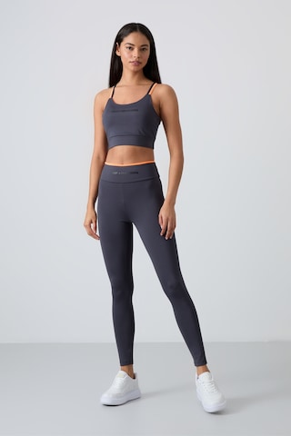 Tommylife Antrasit Esnek Standart Fit Performans Kadın Tayt Takım - 95333