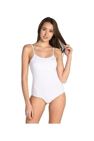 Tutku 0148 Kadın Zıbın Ip Askılı Çıtçıtlı Kancalı Body 6'Lı Paket