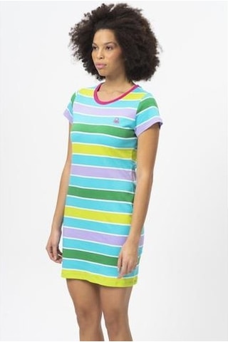 Over-Q Benetton Elbise-Pembe