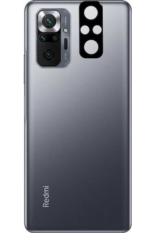 Xiaomi Redmi Note 10 Pro Zore 3D Kamera Camı Siyah