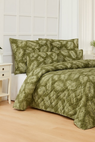 Mauritius Tek Kişilik Kapitone Dolgulu Pike 4 Mevsim Baklava Dsn Yastık Kılıfı Dahil 160x230cm Yeşil