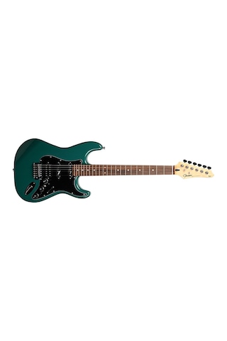Guson Stratocaster Hss Dsp Yeşil Elektro Gitar Efektli Kulaklık Çıkışlı