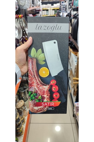 Çok Kaliteli Ay Balta Bıçak Paslanmaz Çelik Lazoğlu Lzg-10012 Siyah