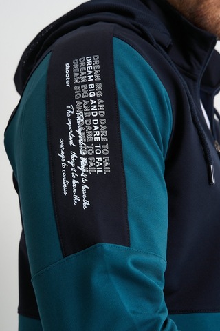 Shooter Sportswear Shooter Premium Erkek Eşofman Takımı Mevsimlik Kapüşonlu Rahat Kalıp Petrol Mavisi