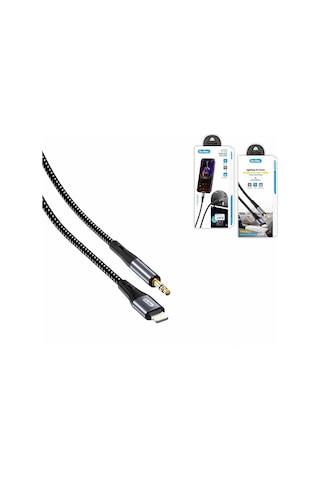 Go Des Gac-167 Lightning To 3.5mm Aux Audio Ses Kablo 1m Siyah