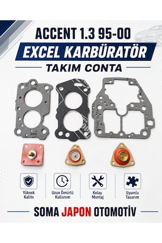 Accent 1.3 95-00 Excel Karbüratör Tamir Takım Conta Excel Karbüratör Tamir Takım Conta Accent 1.3 95-00 Excel Karbüratör Tamir Takım Conta Excel Karbüratör Tamir Takım Conta